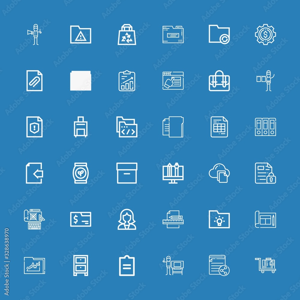 Editable 36 portfolio icons for web and mobile Editable 36 portfolio icons for web and mobile