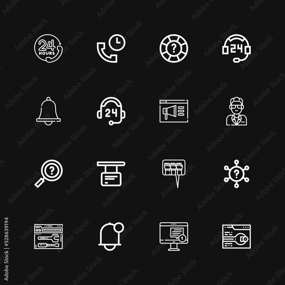 Editable 16 faq icons for web and mobile Editable 16 faq icons for web and mobile