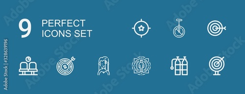 Editable 9 perfect icons for web and mobile