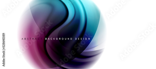 Abstract background, fluid mixing gradient liquid style colors composition. Vector Illustration For Wallpaper, Banner, Background, Card, Book Illustration, landing page