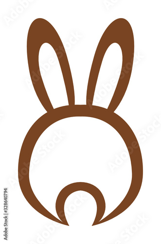 Osterhase von hinten