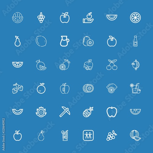 Editable 36 juicy icons for web and mobile