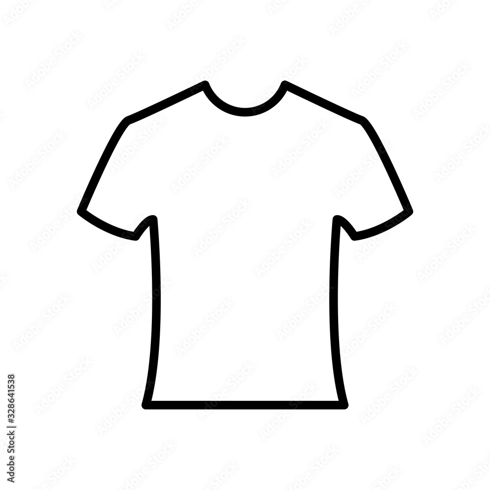 T - shirt. shirt outline icon T - shirt. shirt outline icon