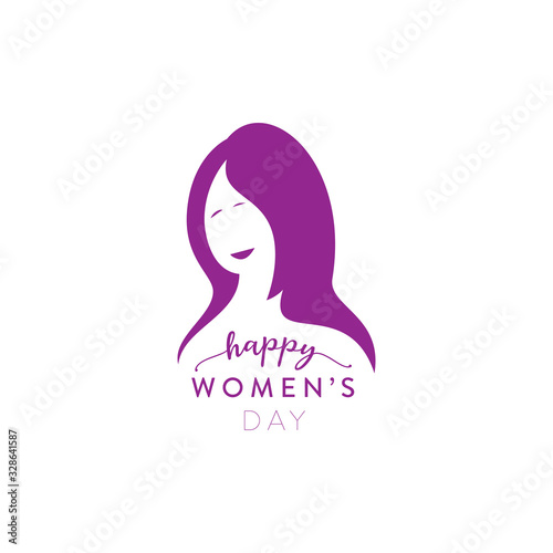 Greeting Design for celebrating International Woman day at march 8th.