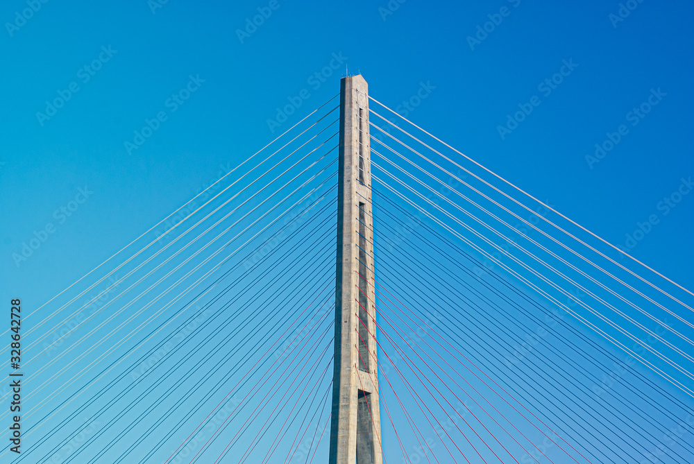 Cable-stayed bridge. Vladivostok. Cable-stayed bridge. Vladivostok.