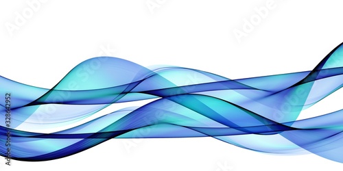 Color light blue abstract waves design