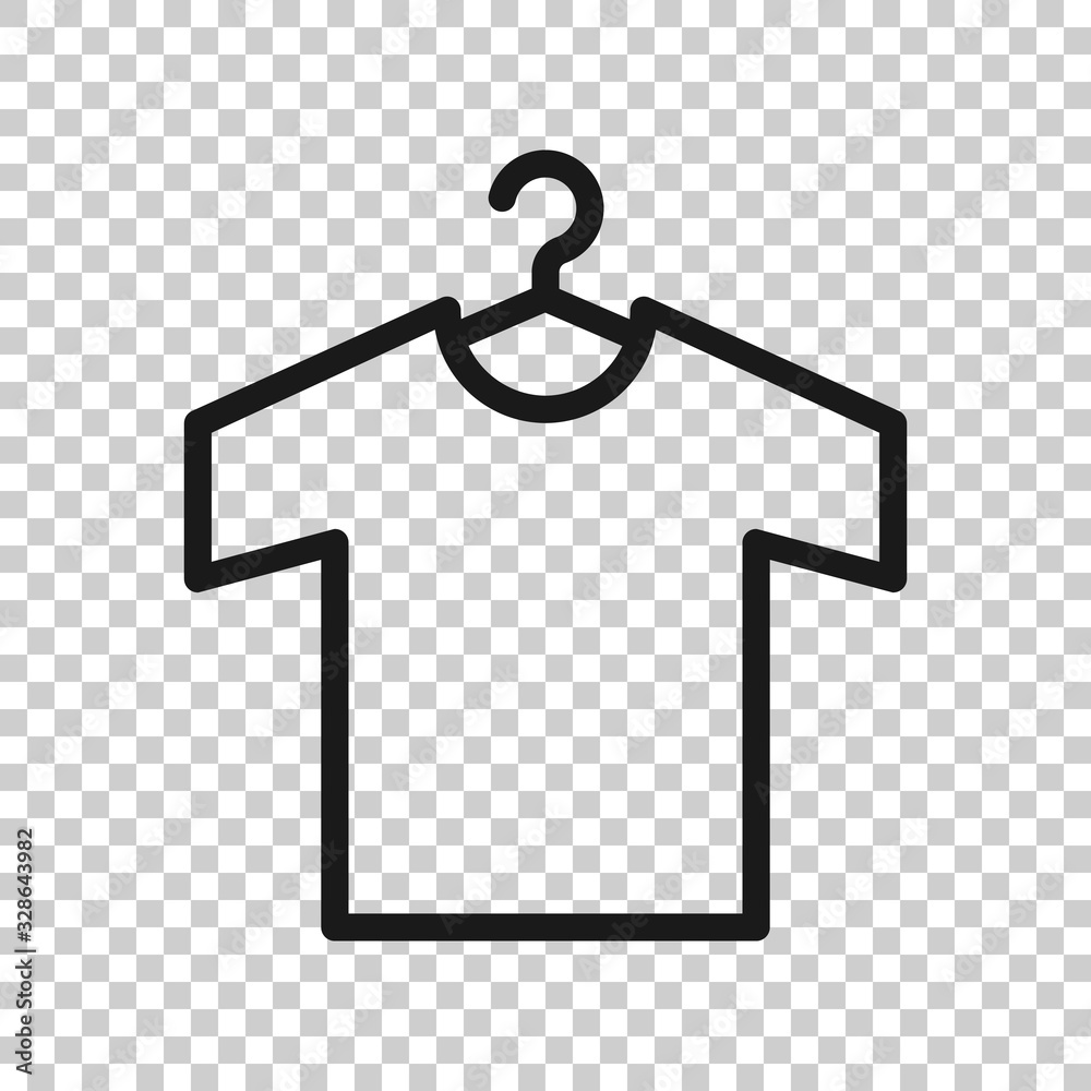 Tshirt icon in flat style. Casual clothes vector illustration on white isolated background. Polo wear business concept. Tshirt icon in flat style. Casual clothes vector illustration on white isolated background. Polo wear business concept.