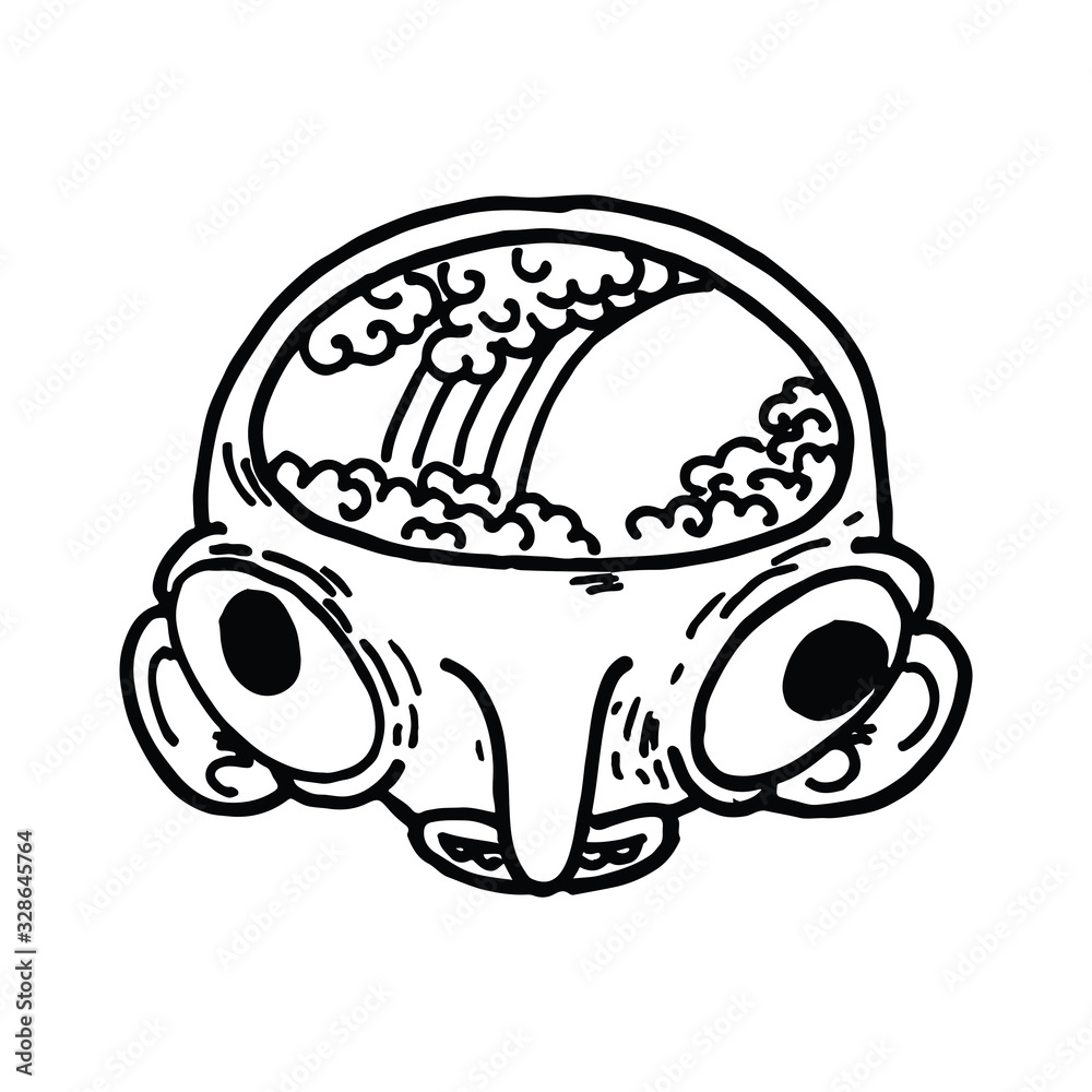 Abstract vector graphic character, space monster and alien Abstract vector graphic character, space monster and alien