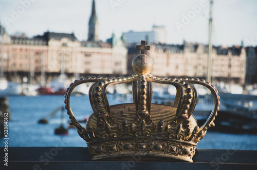 Photography Sweden crown on the bridge