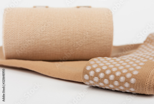Compression stockings for leg lymphedema (lipedema, edema) up to stage 3 and Short Stretch Bandage to provide powerful compression of the limbs, treat acute and chronic lymphoedema photo