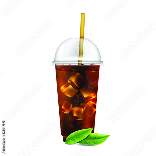 iced black tea drinks glass