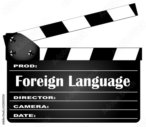 Foreign Language Movie Clapperboard