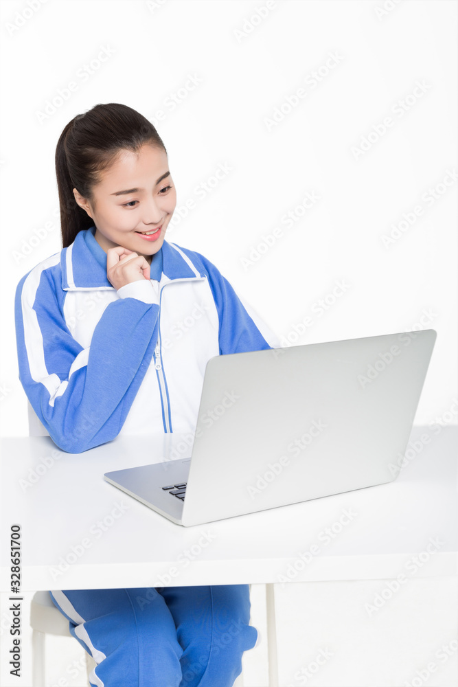 girls use of modern communications equipment girls use of modern communications equipment