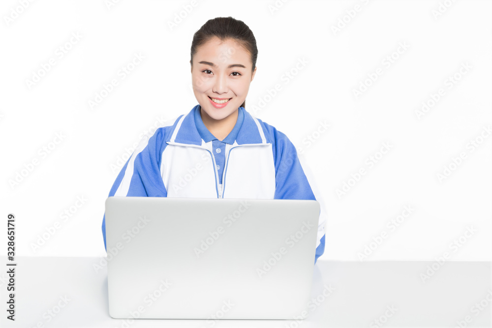 girls use of modern communications equipment girls use of modern communications equipment
