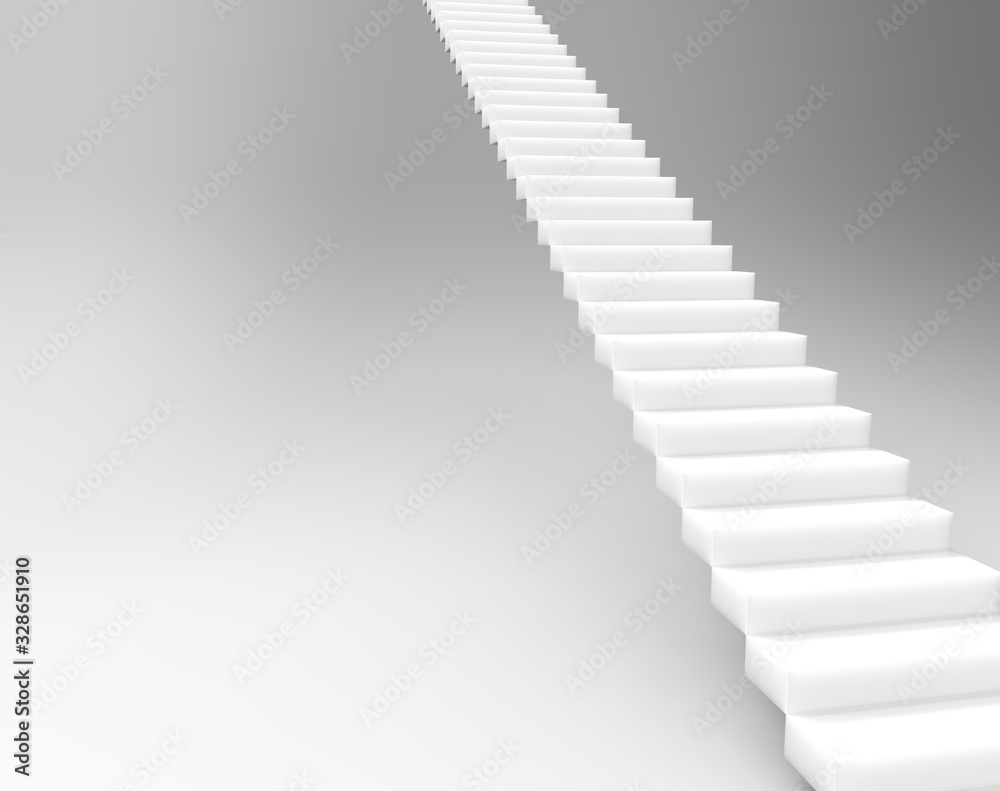 3d rendering of stair to upside isolated 3d rendering of stair to upside isolated