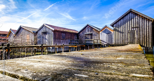 old wooden boathouse © fottoo