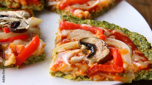 Vegetable cake on dish