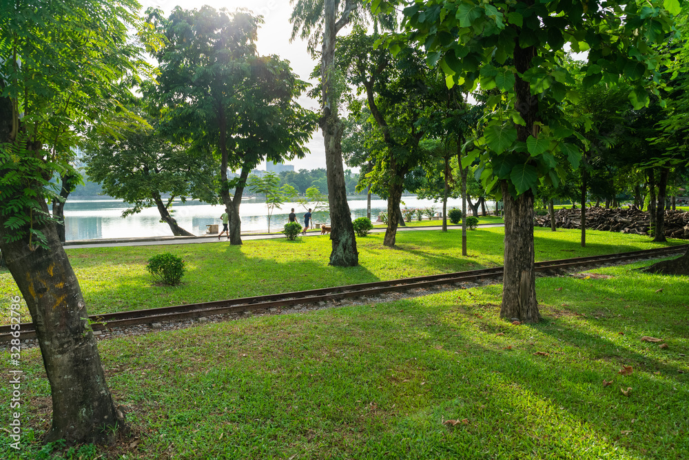 Green city park and recreation area in Hanoi city Green city park and recreation area in Hanoi city