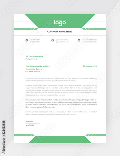 Business style letter head templates for your project design.