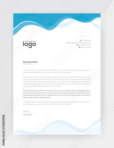Business style letter head templates for your project design.