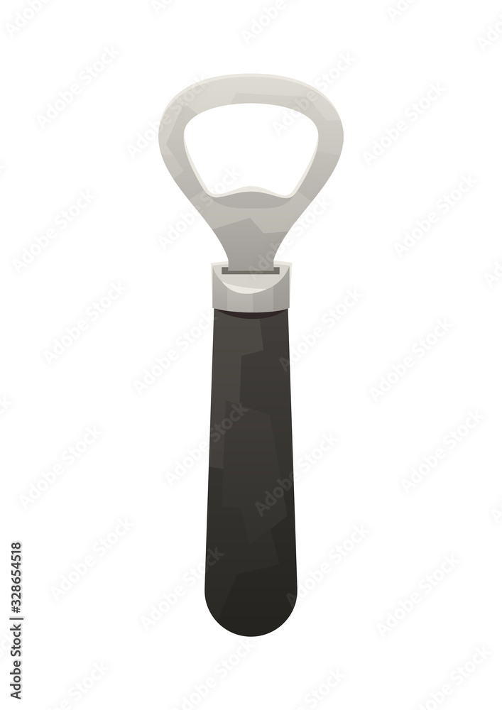 Opener bottle cap isolated on white background Opener bottle cap isolated on white background