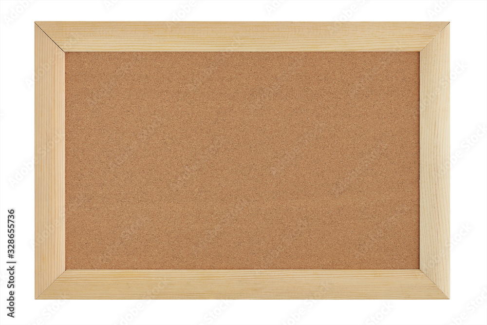 Fototapeta premium Cork board Texture background isolated on white background. This has clipping path. 