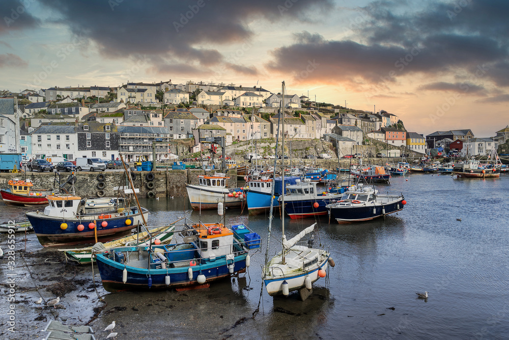 Mevagissey in Cornwall south west england