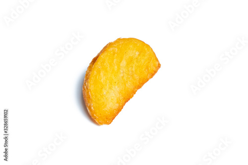 rustic potato on a white background. Isolate