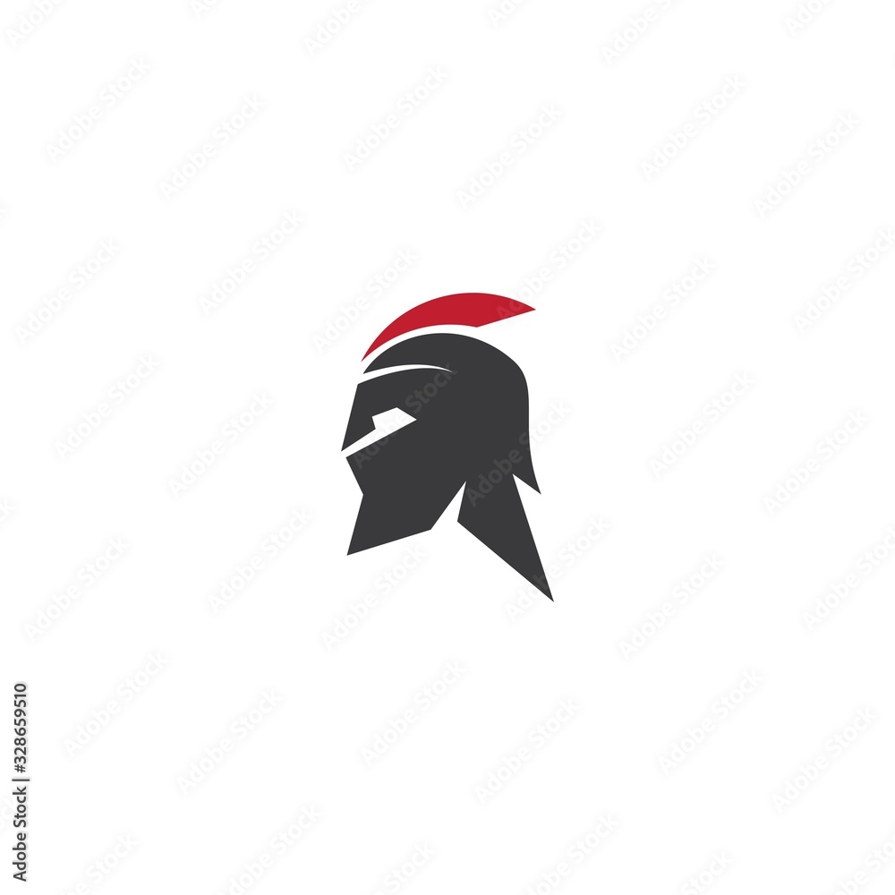 Fototapeta Logo spartańskiego hełmu