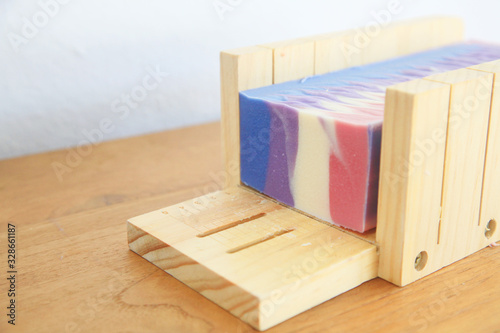 Handmade soap in block form