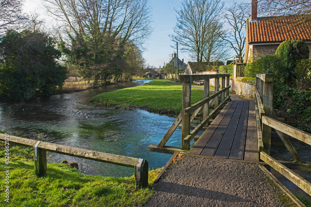 Obraz premium Traditional English rural village landscape