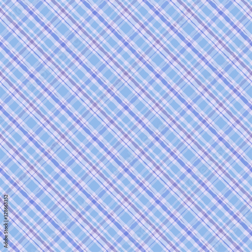 Hand drawn watercolor tartan plaid seamless pattern