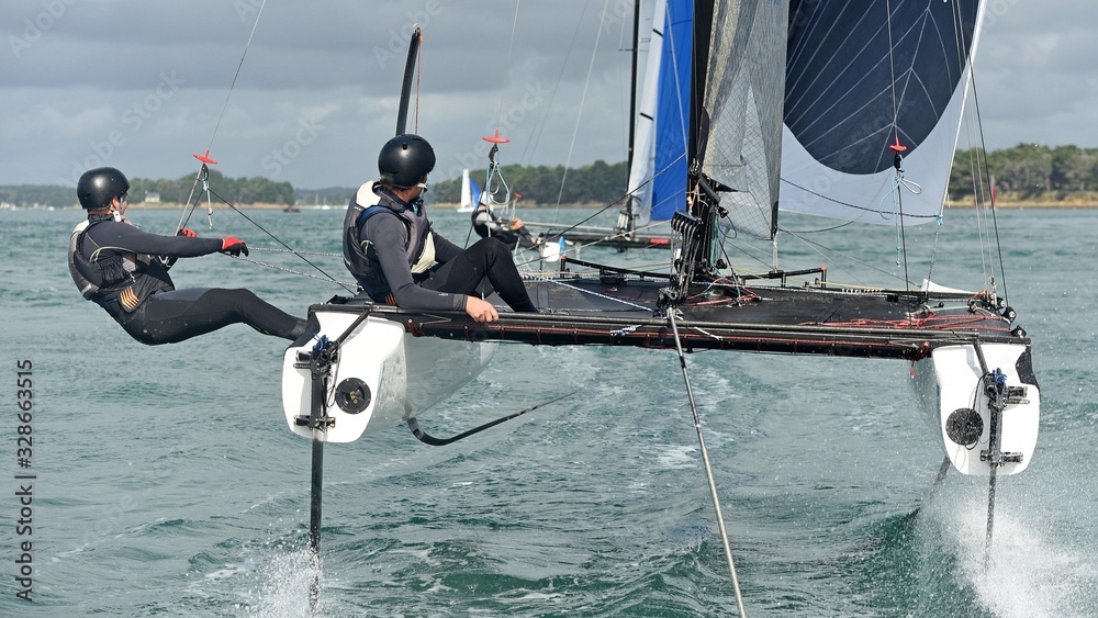 Naklejka premium voile catamaran 