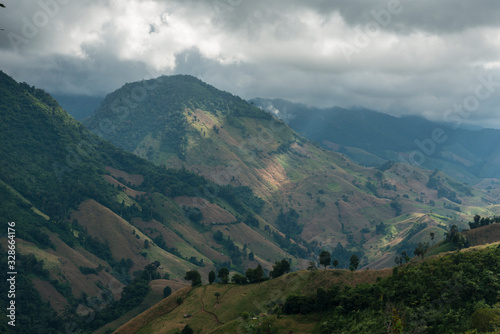 Beautiful mountain view at the north of thailand