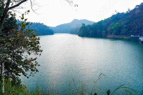 Water Reservoir Mattupetty Dam Munnar Kerala India photo