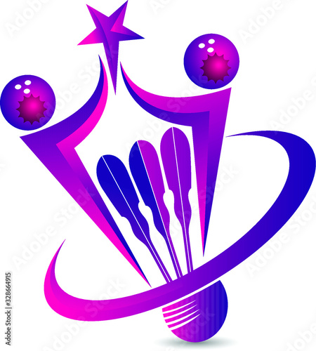 badminton racket logo