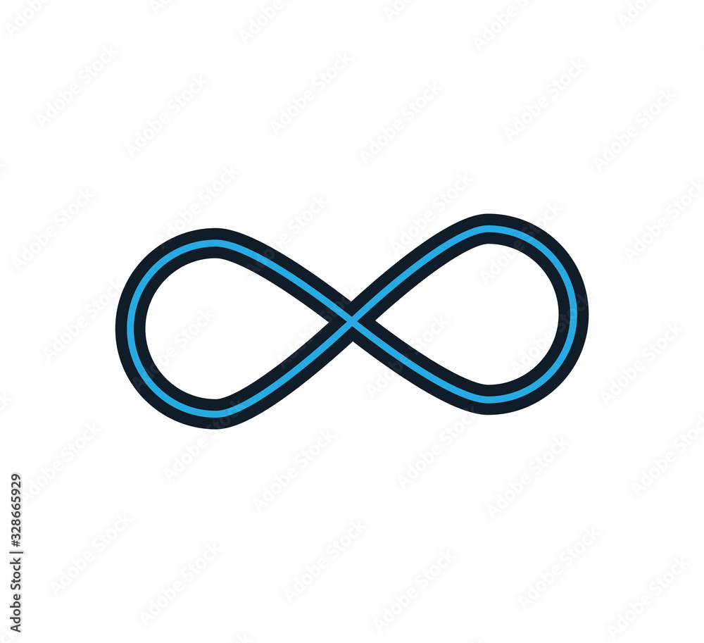 Infinity icon vector logo design template Infinity icon vector logo design template