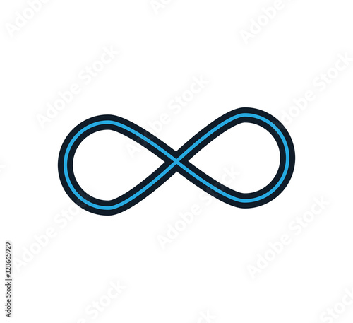 Infinity icon vector logo design template