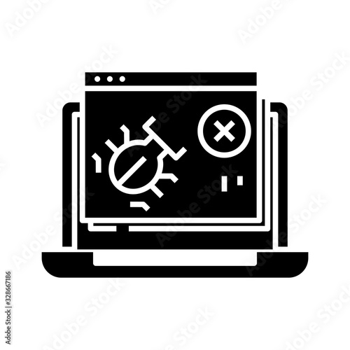 Spy technic black icon, concept illustration, vector flat symbol, glyph sign.