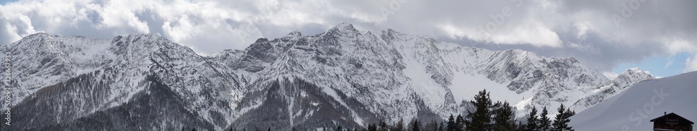 Obraz premium Bergpanorama auf die Krenspitze
