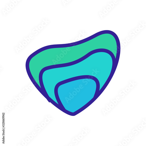 Beautiful shell icon vector. Thin line sign. Isolated contour symbol illustration