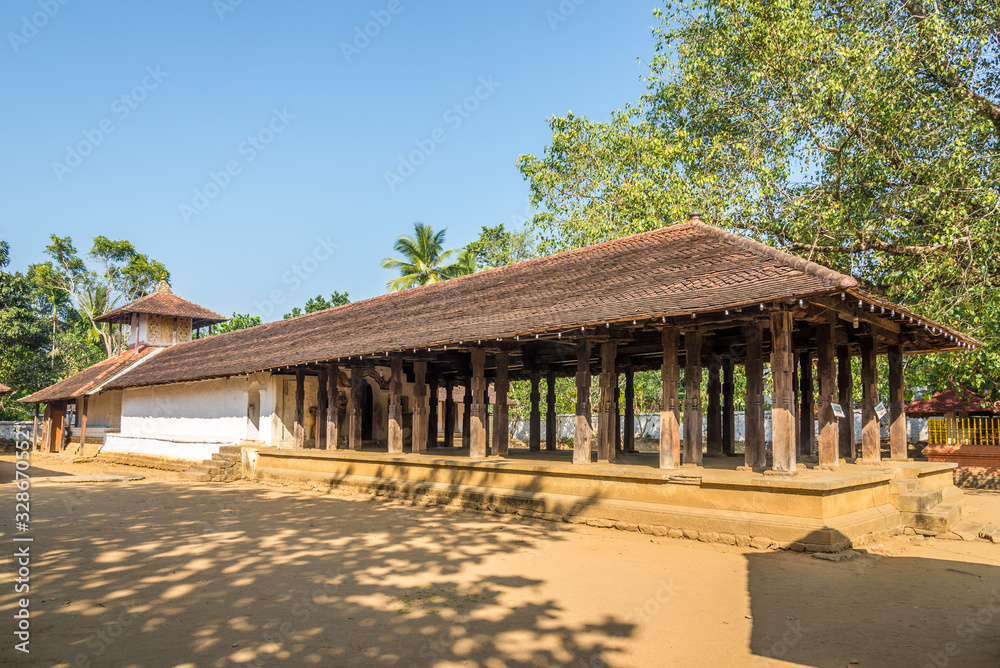 View at the Hindi Temple Embekka Devalayaa in Udunuwara - Sri Lanka