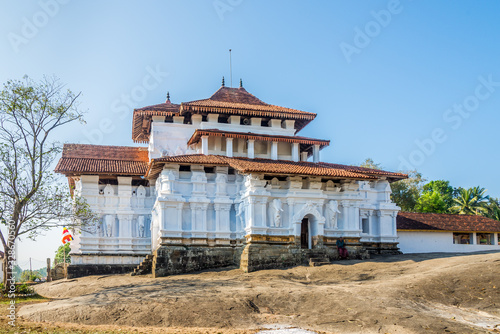 View at the Buddhist Temple Lankatilaka Vihara in Mahanuvara - Sri Lanka photo