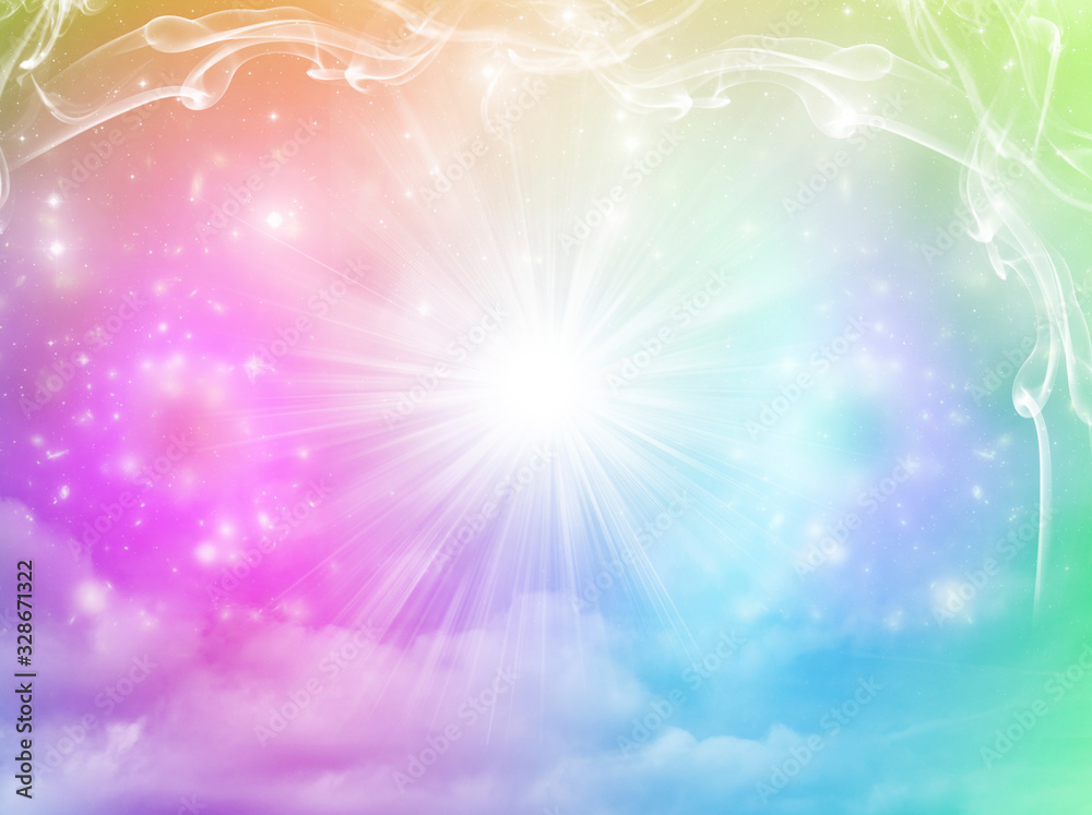 abstract rainbow colorful background with mystic rays of light abstract rainbow colorful background with mystic rays of light