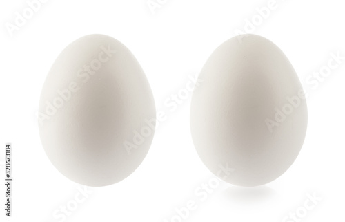 chicken egg isolated on white background without shadow