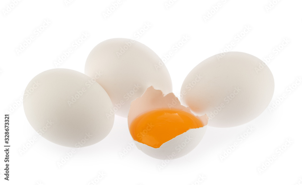chicken eggs isolated on white background chicken eggs isolated on white background