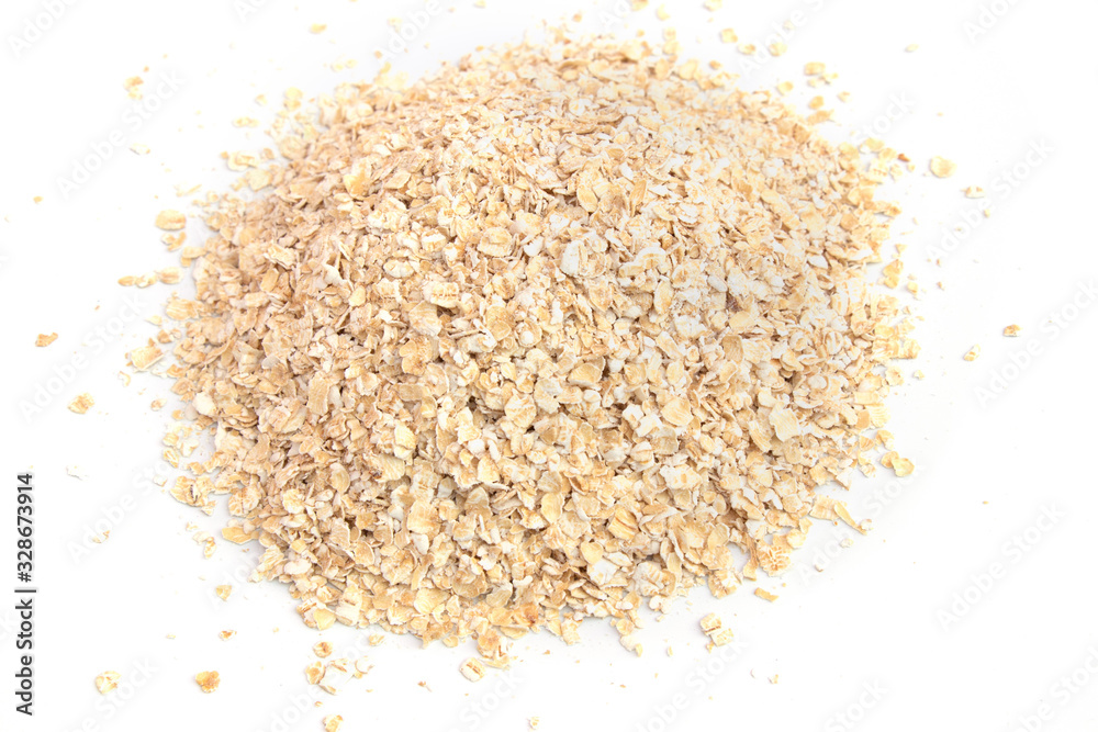 Whole oats isolated on a white background Whole oats isolated on a white background
