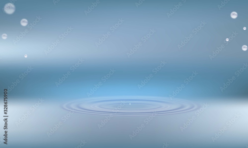 Eau éclaboussures et ondes 