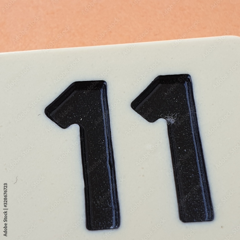 Obraz premium colorful number cubes on the table