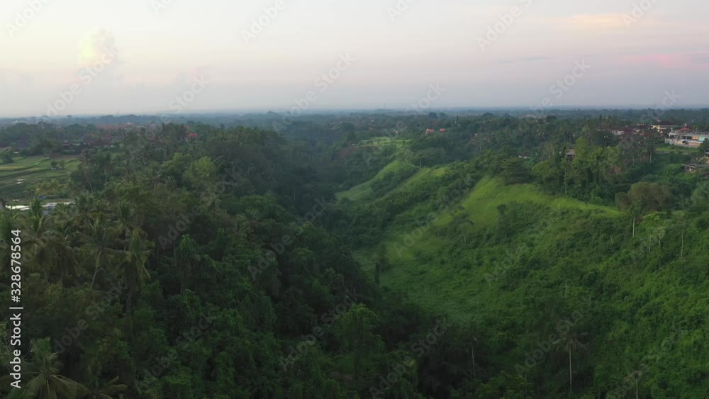 Campuhan Ridge Walk in Ubud, Bali. View from above. 4k aerial drone footage. Campuhan Ridge Walk in Ubud, Bali. View from above. 4k aerial drone footage.